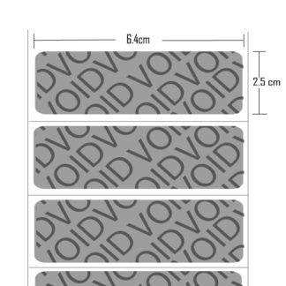 98252 / 10034984,"ETIQUETAS DE 6.4 X 2.5, POLY TRANS SILVER VOID 2260 ET/ROLLO"